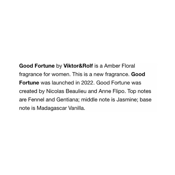 VIKTOR & ROLF Good Fortune Eau de Parfum - .33 fl oz + 2 Samples - .04 fl oz NIB - Picture 9 of 10